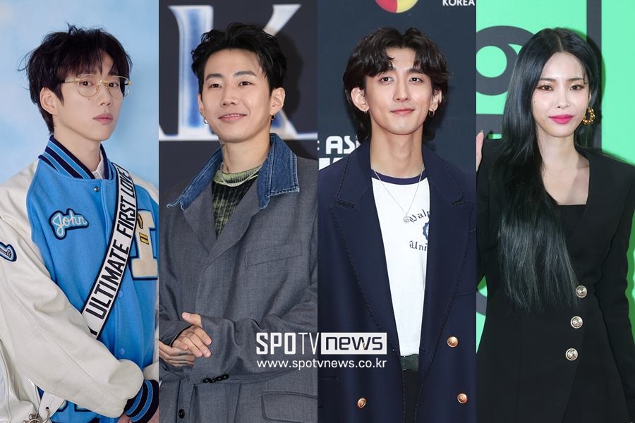 ▲ 십센치, 박재범, 잔나비, 헤이즈(왼쪽부터). ⓒ곽혜미 기자, 매직스트로베리사운드