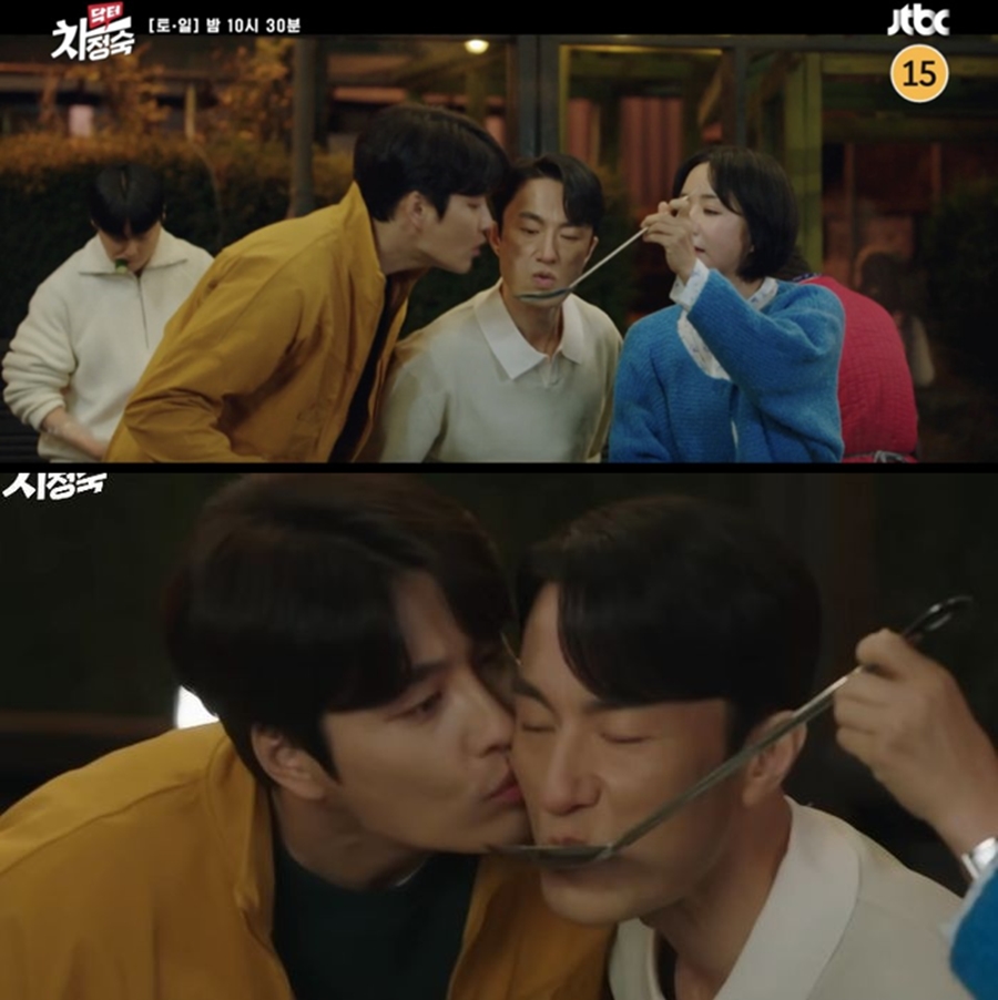 ▲ 민우혁의 애드리브로 탄생한 장면. 출처ㅣ닥터 차정숙 방송화면 캡처