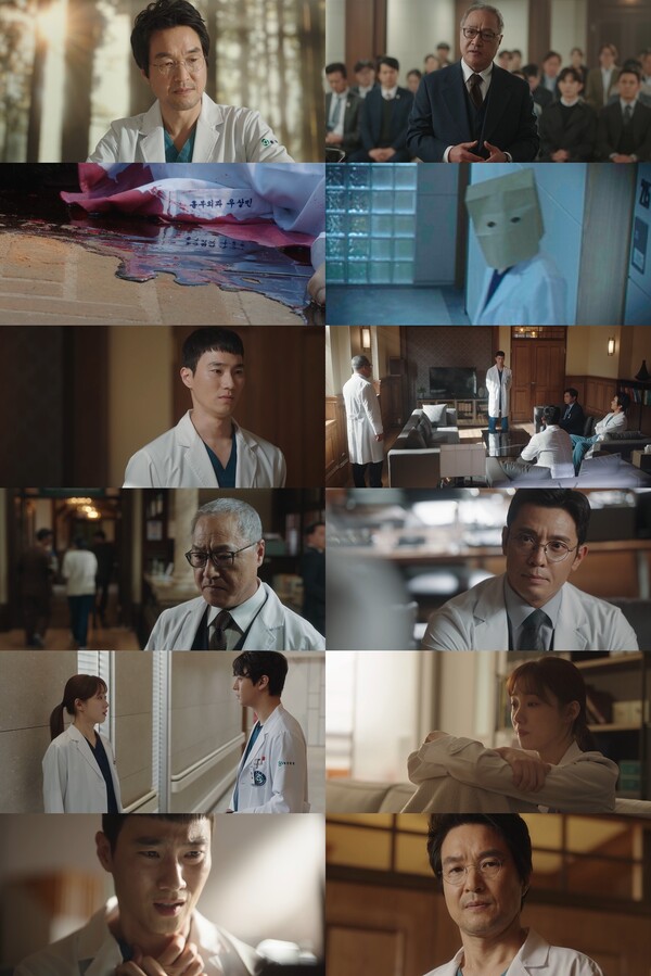 ▲ 2일 방송된 '낭만닥터 김사부3'에서 이경영이 과거 일로 위기에 처하는 모습이 그려졌다. 방송화면 캡처