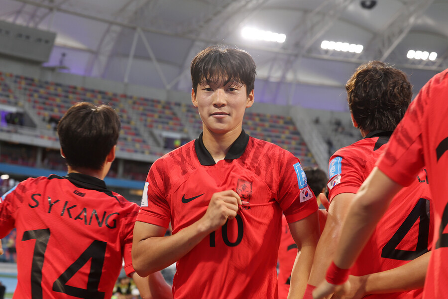 ▲ 20세 이하(U-20) 월드컵 에콰도르와의 16강전에서 1골 1도움을 해냈던 배준호, 대전 하나시티즌 소속이다. ⓒ연합뉴스