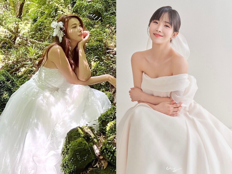 "혹시 결혼?" 유인영→조현영, 웨딩드레스에 놀랐잖아~[이슈S]