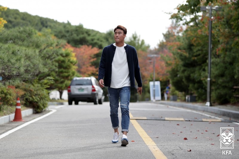 ▲ 2018년 경남FC 소속으로 대표팀에 차출됐던 박지수 ⓒ대한축구협회