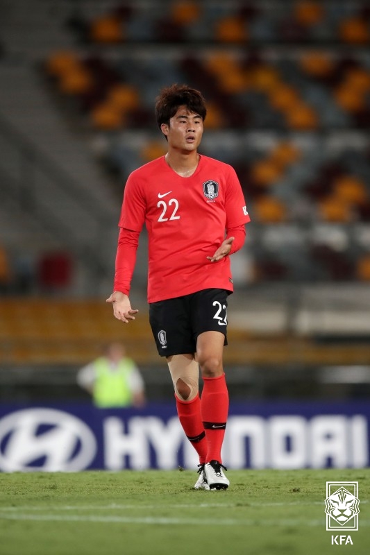 ▲ A대표팀 첫 출전 ⓒ대한축구협회