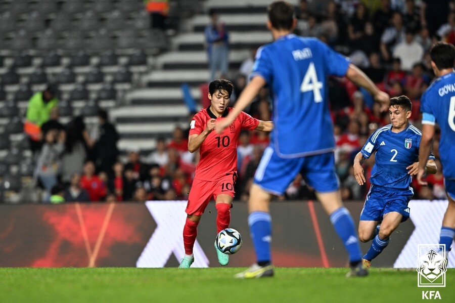 ▲ 분투하는 한국 U-20 대표팀 ⓒ대한축구협회