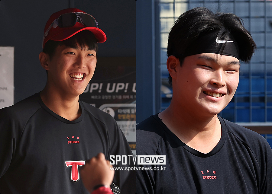 ▲ 이의리(왼쪽), 최지민 ⓒ곽혜미 기자