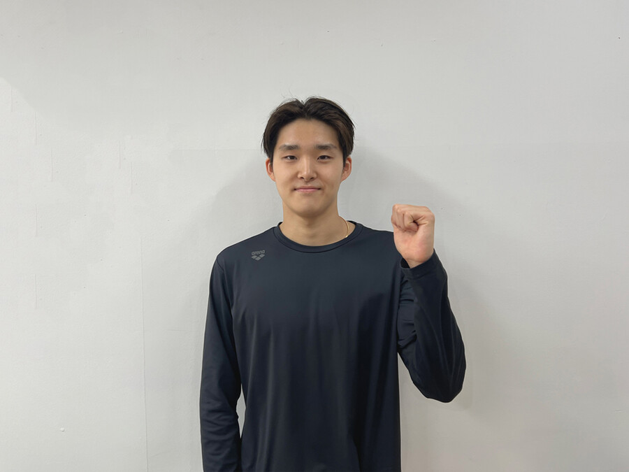 ▲ 김우민 ⓒ올댓스포츠