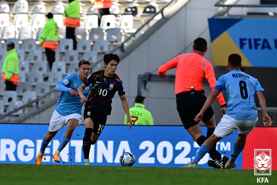 ▲ U-20 월드컵을 통해 한국 축구 미래로 떠오른 이승원과 배준호 ⓒ 대한축구협회