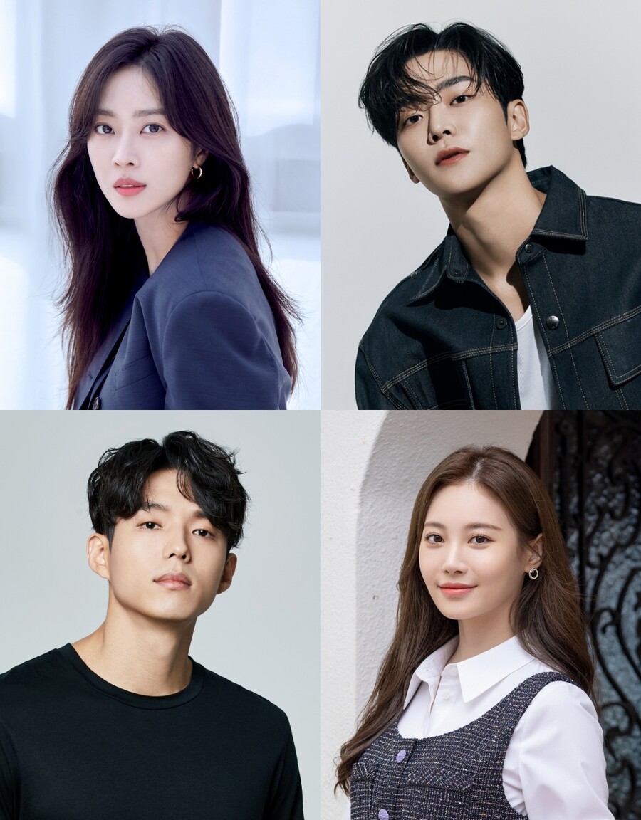▲ 왼쪽 위부터 시계방향으로 조보아, 로운, 유라, 하준. 출처ㅣ각 소속사