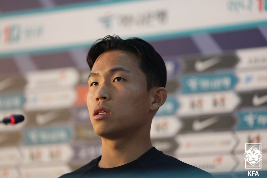 ▲ 중국전 득점에 성공한 정우영 ⓒ대한축구협회