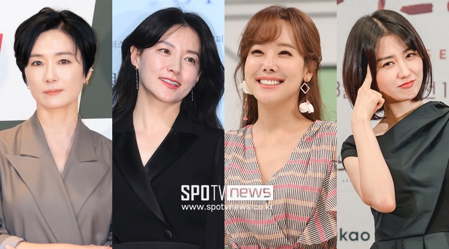 ▲  왼쪽부터 오연수, 이영애, 소유진, 박하선. ⓒ곽혜미 기자, tvN, 카카오TV