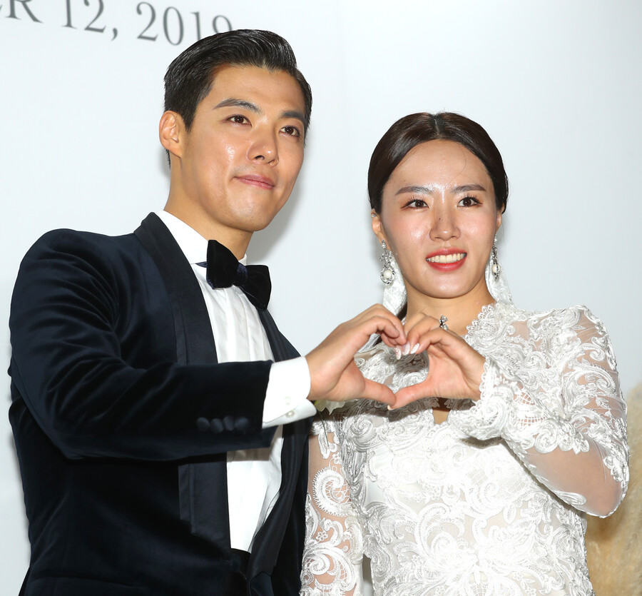 ▲ 강남(왼쪽), 이상화. ⓒ곽혜미 기자