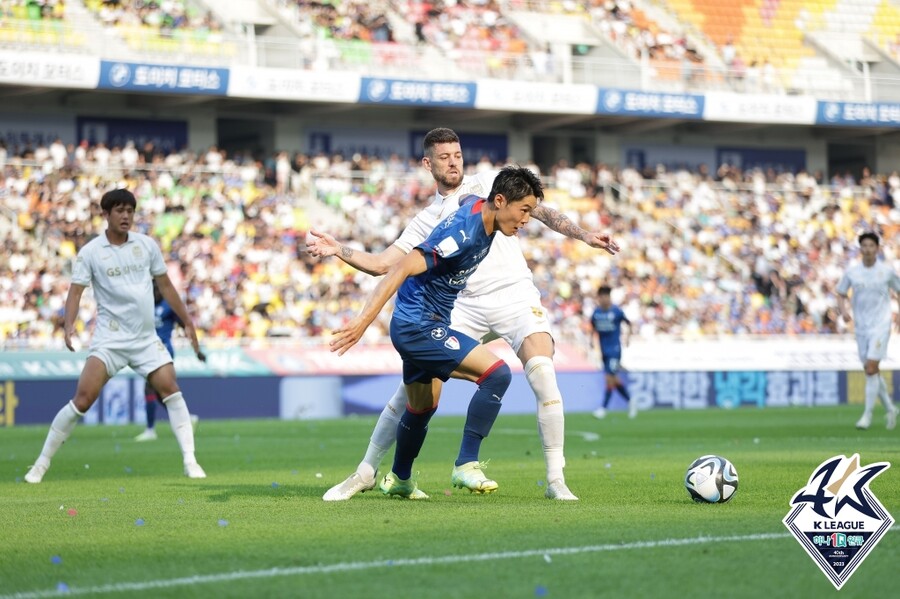 ▲ 치열했던 두 팀의 경기. ⓒ한국프로축구연맹