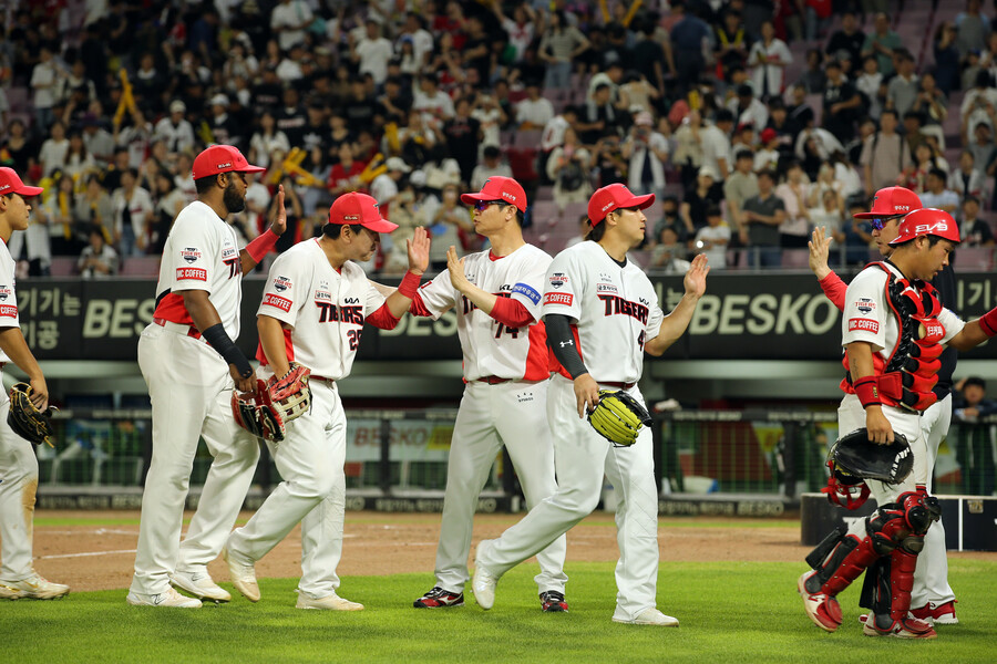 ▲ 24일 kt전에서 4-1로 이기고 연패를 끊은 KIA ⓒKIA타이거즈