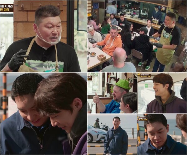 ▲ 26일 방송되는 '형제라면'에서 강호동이 외국인 단체손님을 맞는다. 제공|TV조선, 디스커버리 채널 코리아