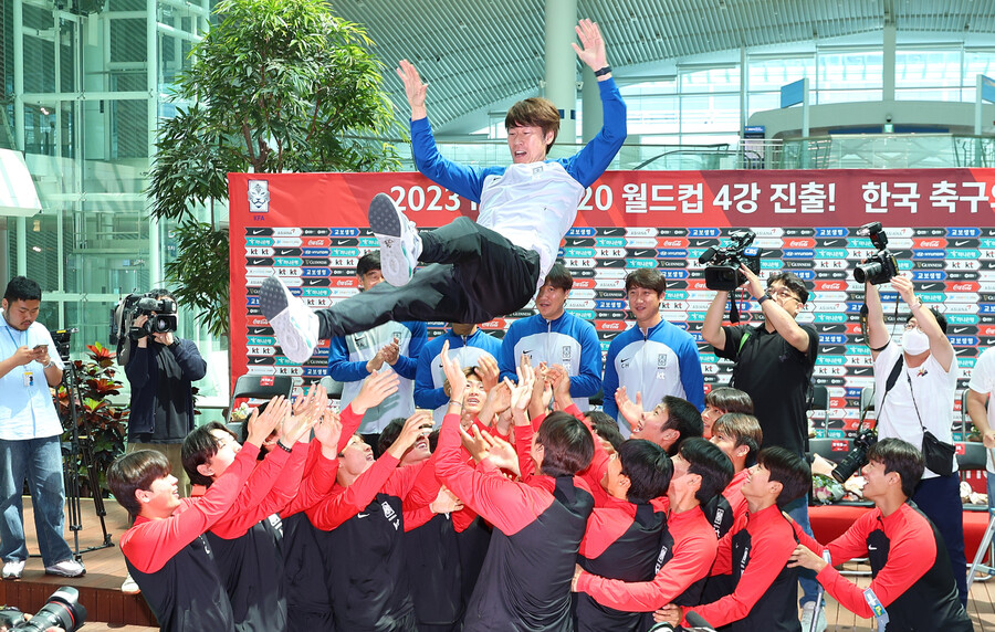 ▲ 김은중 감독은 냉정하게 제자들이 황금 세대가 아니라고 하면서도 하기에 따라 달린 것이라는 메시지를 던졌다. ⓒ연합뉴스