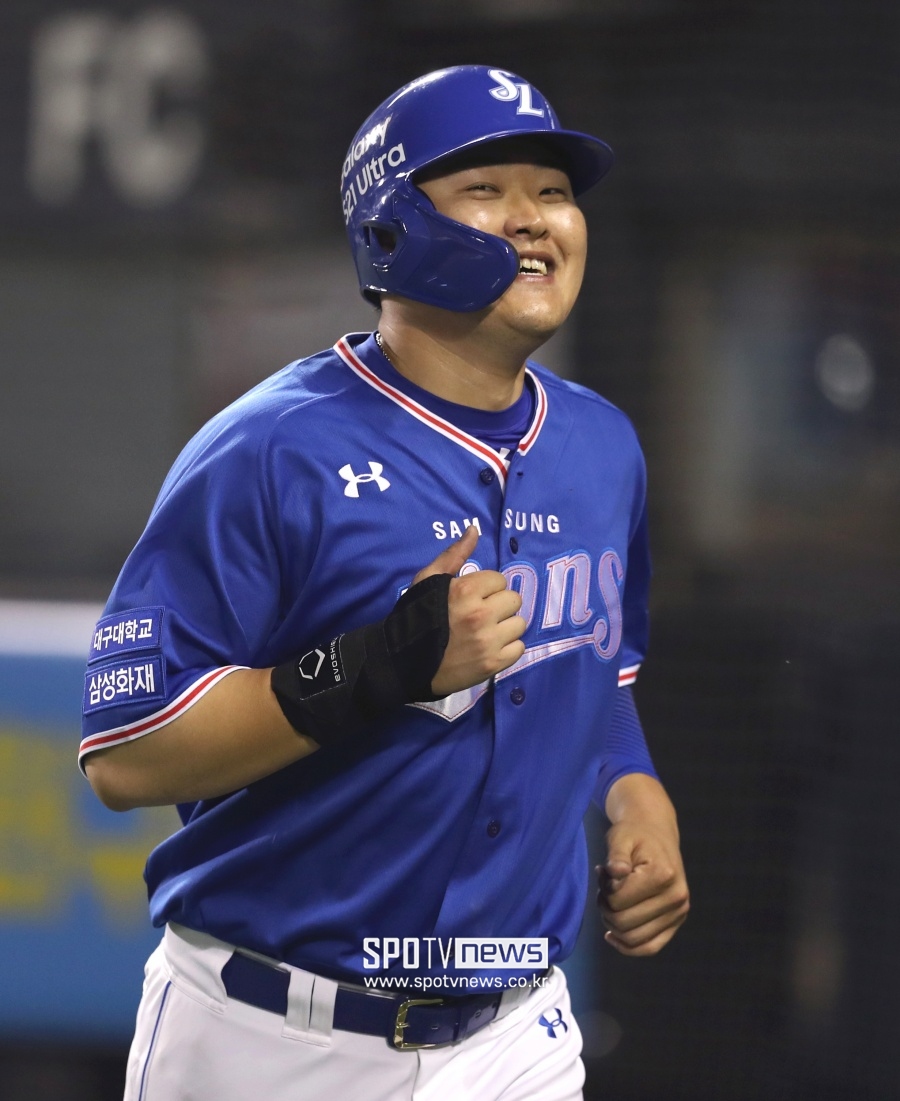 [SPO 사직] 1군 복귀 오재일, 중심타자 출격...박진만 감독 “표정도 밝더라”