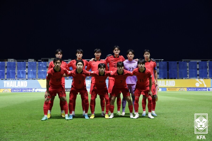 ▲ 2일 태국 방콕 빠툼타니 스타디움에서 열린 2023 AFC U-17 아시안컵 결승전에서 한국이 준우승을 달성했다 ⓒ 대한축구협회