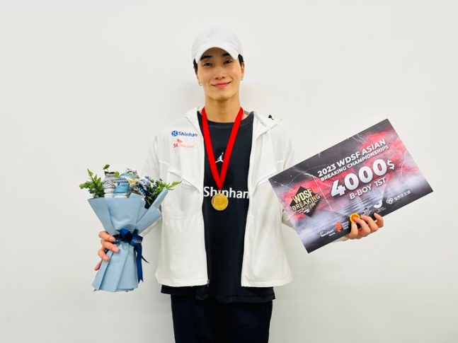 브레이킹 국가대표 김헌우, 아시아선수권 우승…파리올림픽 예선 출전권 확보