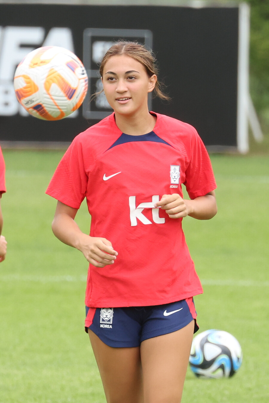 ▲ 케이시 유진 페어는 한국 여자 축구 역사상 첫 혼혈 선수다.  ⓒ연합뉴스