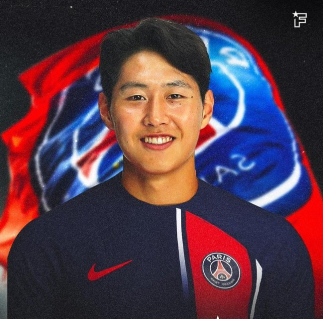 ▲ PSG 유니폼을 입은 이강인 합성 사진  ⓒ트위터
