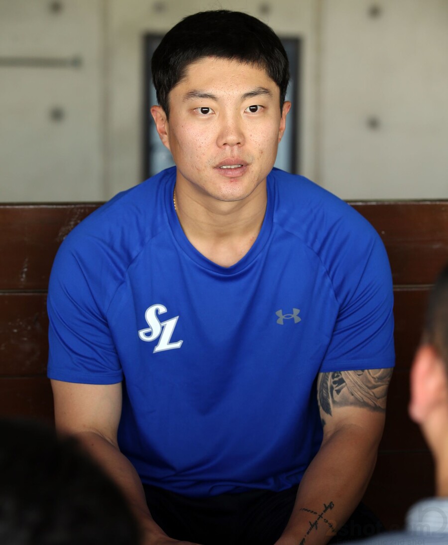 ▲ 이제 삼성 라이온즈 유니폼을 입는 류지혁 ⓒ 삼성 라이온즈