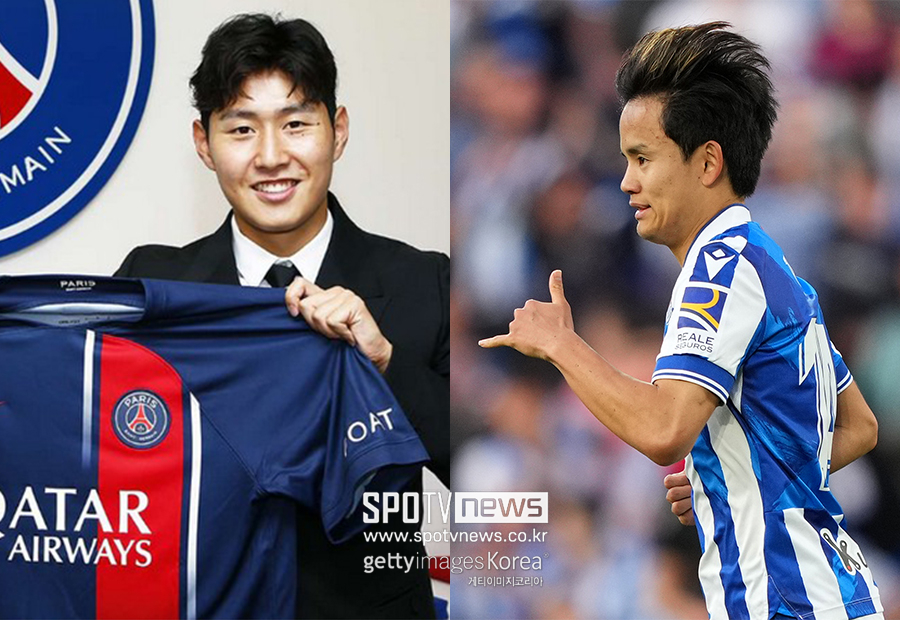 ▲ 이강인과 구보 다케후사(왼쪽부터)  ⓒPSG  