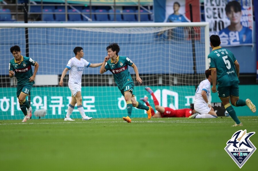 ▲ 대전 하나시티즌이 수원 삼성과 2-2로 비겼다. ⓒ한국프로축구연맹