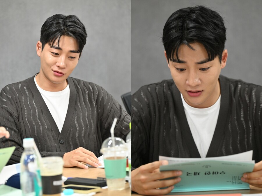 강율, '우아한 제국' 대본리딩 현장 봤더니…열정+비주얼 충만 '폭풍 열연'