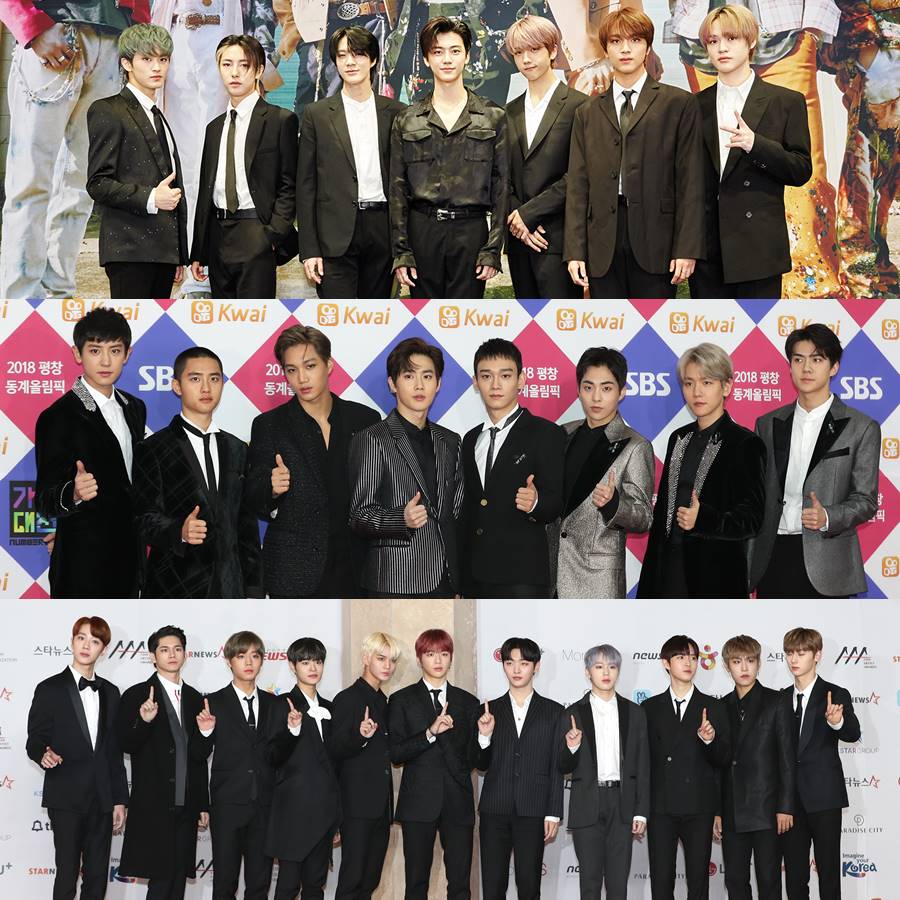 ▲ NCT드림, 엑소, 워너원(위부터). ⓒ곽혜미 기자. SM엔터테인먼트