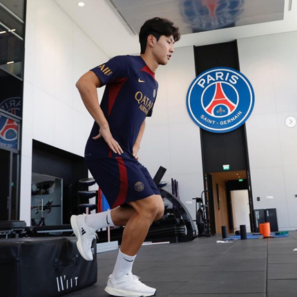 ▲ 이강인이 PSG 훈련에 참가했다