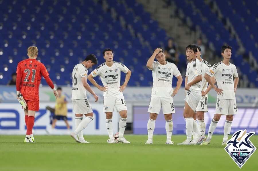 ▲ 울산이 홈에서 인천에 졌다 ⓒ한국프로축구연맹