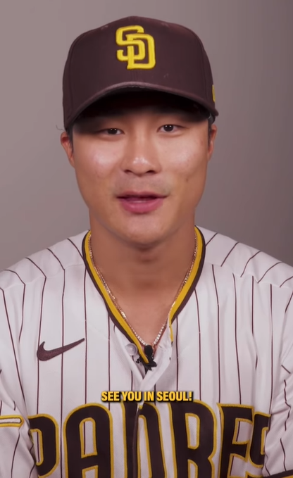 ▲ 김하성은 구단 SNS를 통해 서울 개막전 소식을 전했다. ⓒ 샌디에이고 인스타그램