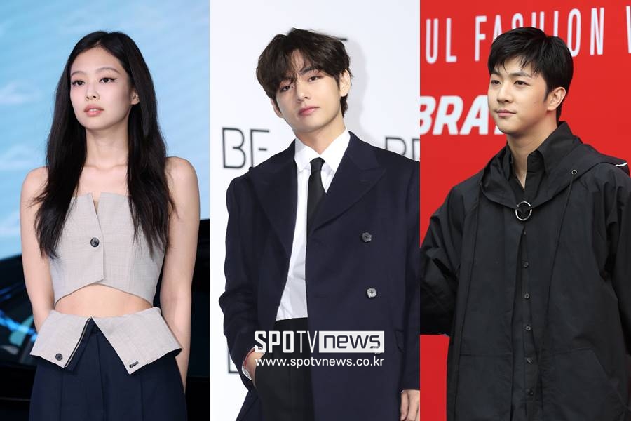 ▲ 제니, 뷔, 천둥(왼쪽부터). ⓒ곽혜미 기자