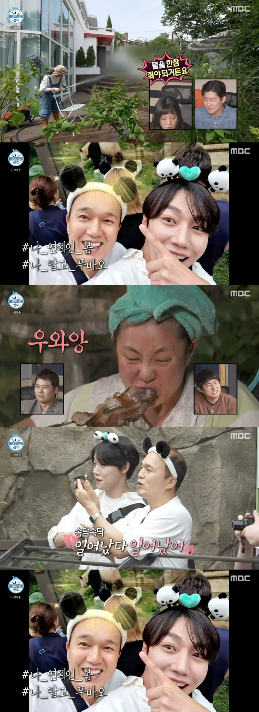 박나래, 5시간 들여 55억 주택 정원 손질→푸바오 영접한 김광규…시청률 11.6%('나혼산')