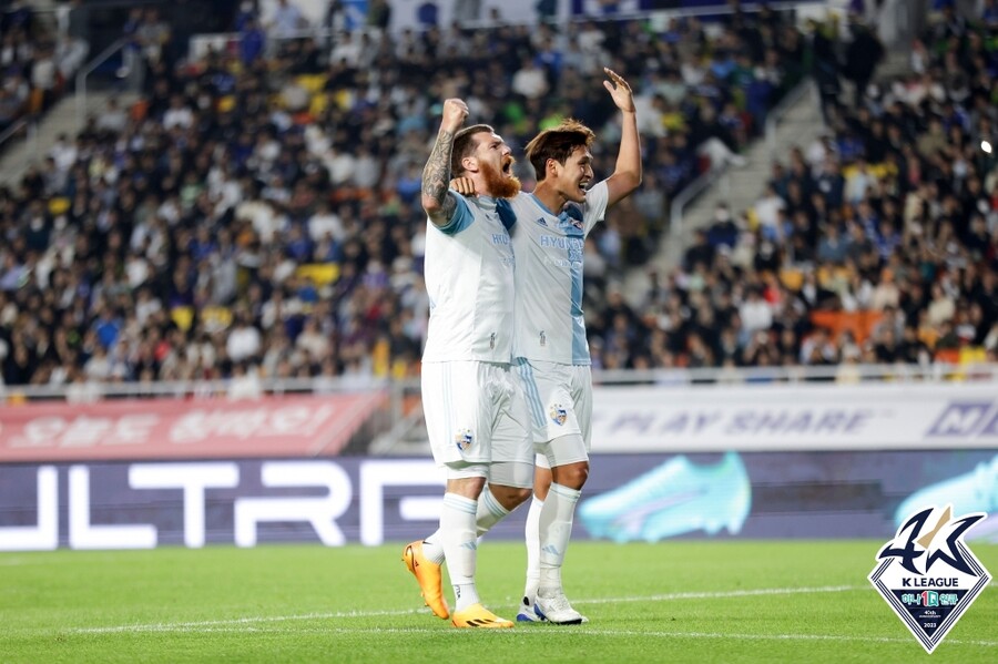 ▲ 수원과 지난 맞대결에서 한 골 차 승리를 따낸 울산. ⓒ한국프로축구연맹
