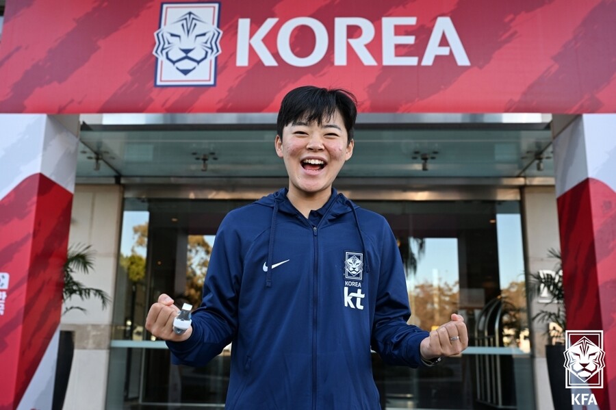 ▲ 여자 축구대표팀 미드필더 배예빈. ⓒ대한축구협회