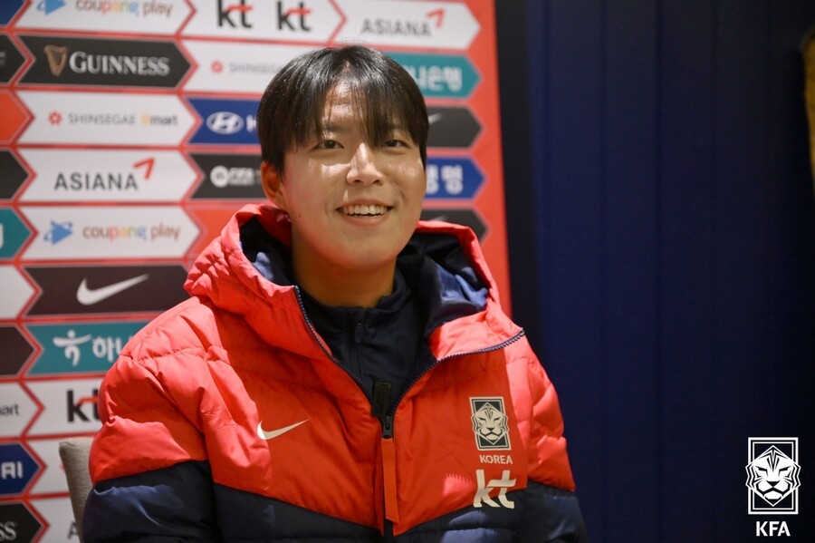 ▲ 여자 축구대표팀 예비 선수 고유나. ⓒ대한축구협회