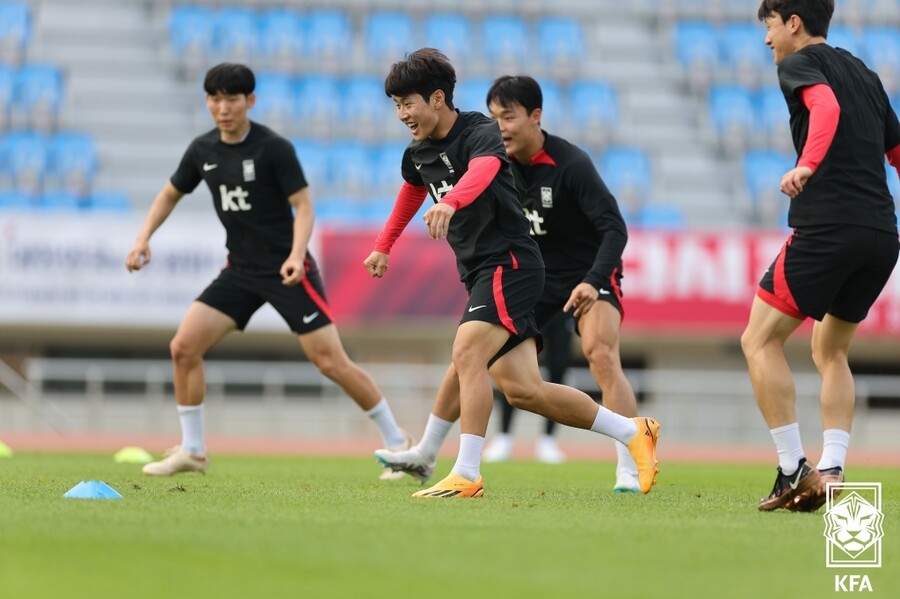 ▲ 이강인 대표팀 훈련  ⓒ대한축구협회