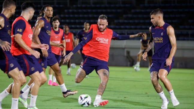▲ PSG 알 나스르전 대비 훈련 ⓒPSG