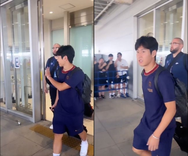 ▲ 일본에 합류한 이강인 ⓒPSG
