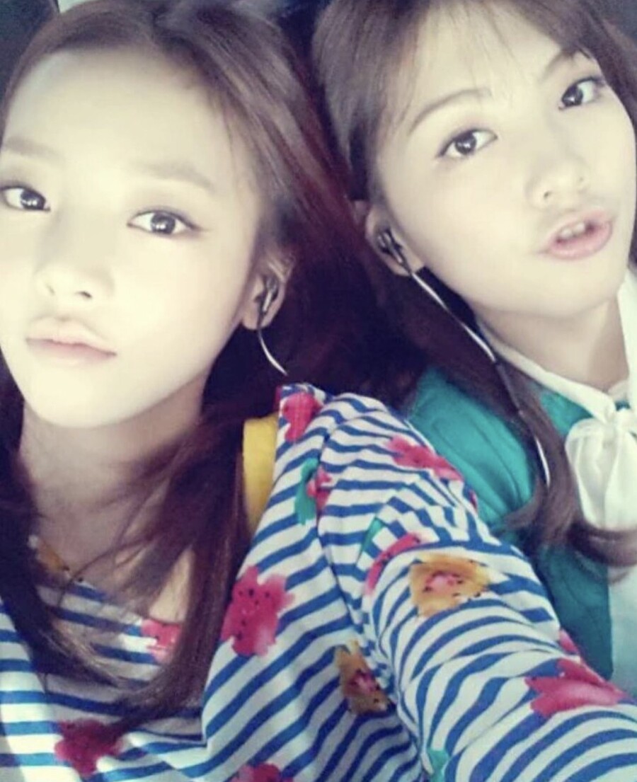 ▲ 구하라(왼쪽), 강지영. 출처| 강지영 SNS