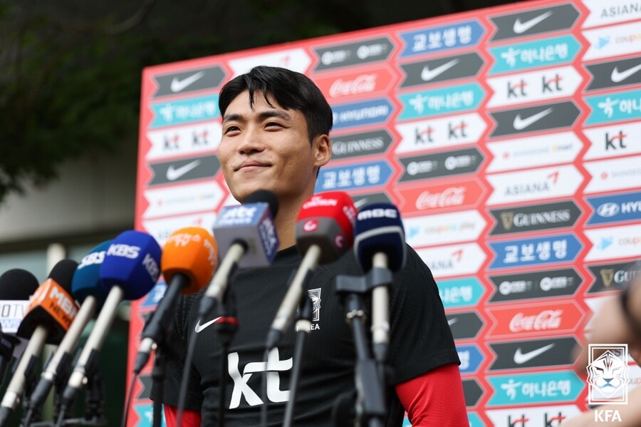▲ 인터뷰하는 박진섭 ⓒ대한축구협회