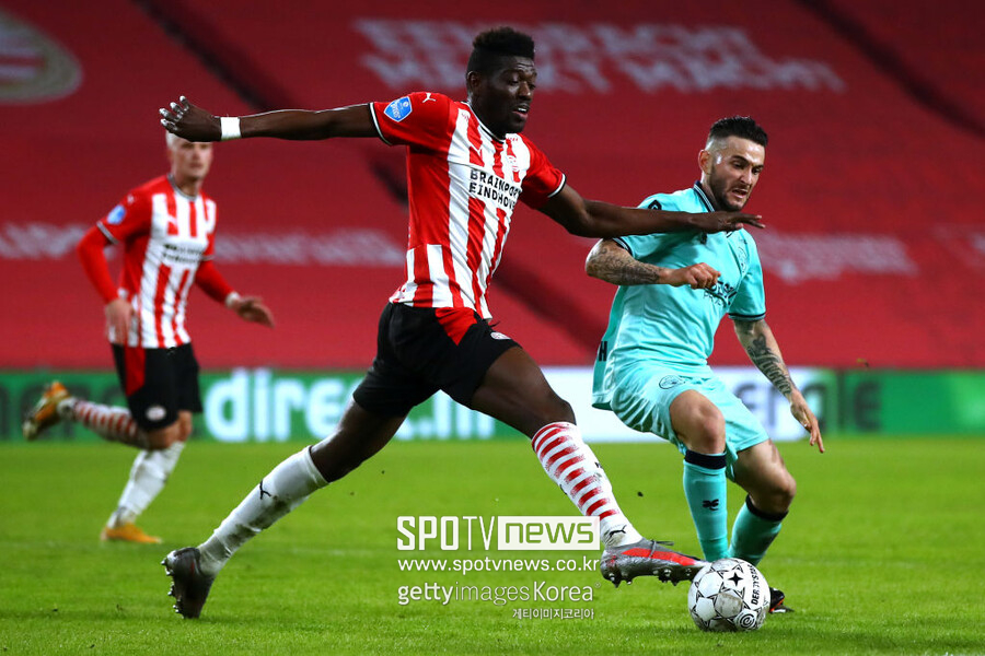 ▲ PSV 에인트호번 미드필더 이브라힘 상가레가 이적 시장의 뜨거운 감자로 급부상했다.