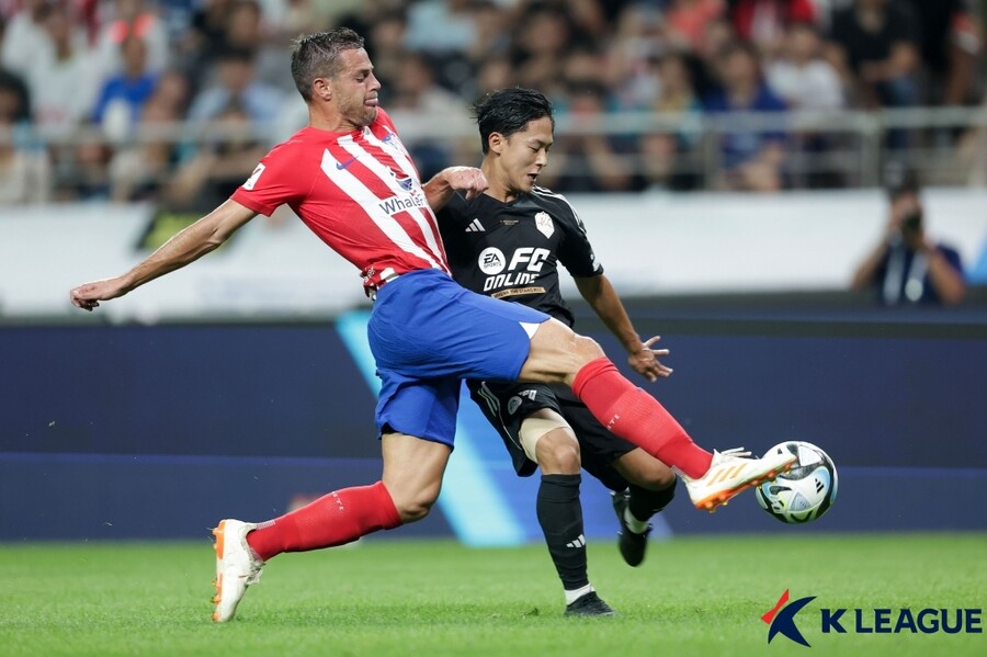 ▲ 팀 K리그와 아틀레티코의 친선경기 ⓒ한국프로축구연맹