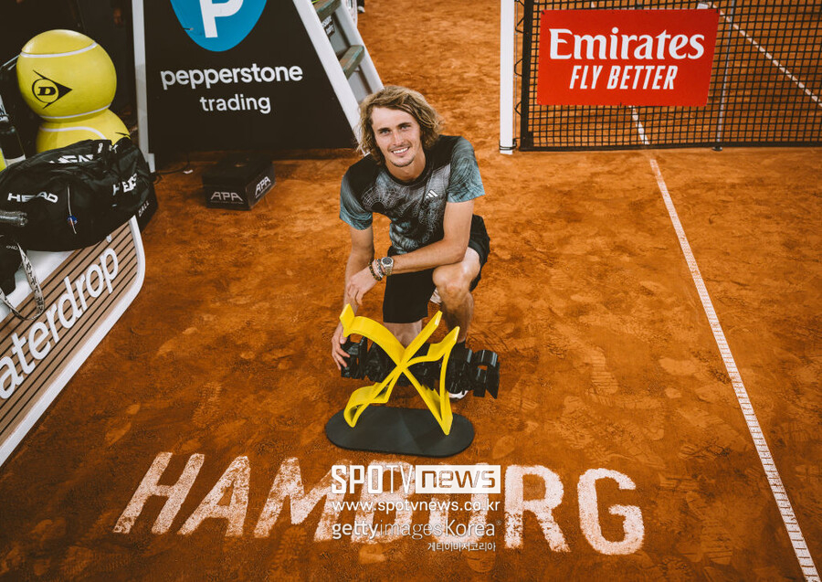 ▲ 2023 ATP 투어 함부르크오픈에서 우승한 알렉산더 츠베레프