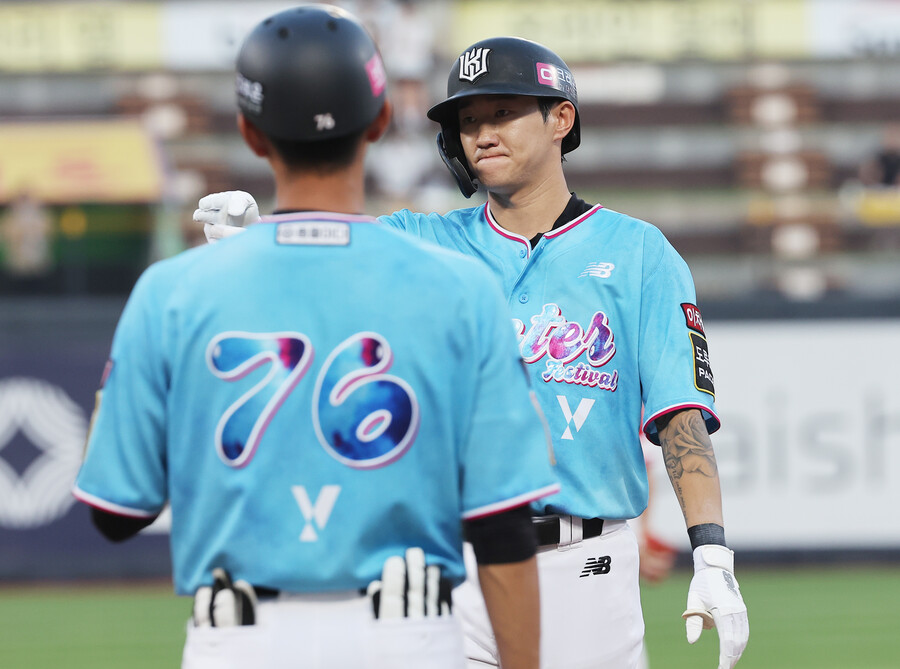 ▲ 리드오프로 자신의 몫을 다한 김민혁 ⓒ연합뉴스
