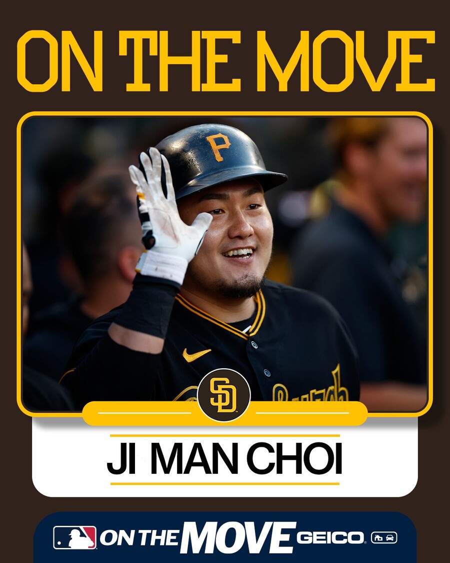 ▲ 샌디에이고로 향하는 최지만. ⓒMLB.Com