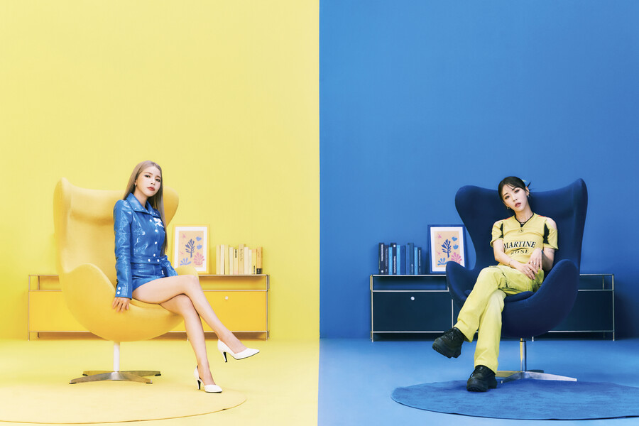 ▲ 마마무+ 솔라(왼쪽), 문별. 제공| RBW