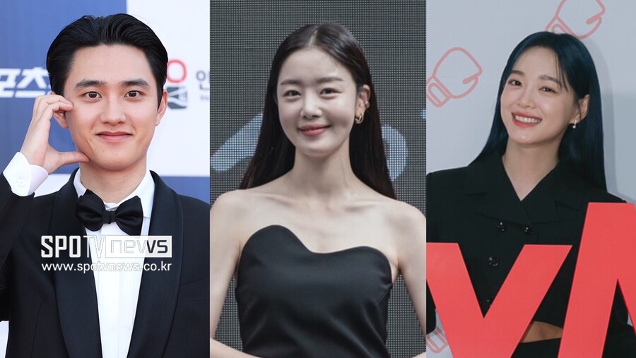 ▲ 도경수, 한선화, 김세정.  ⓒ곽혜미 기자. 티빙, tvN