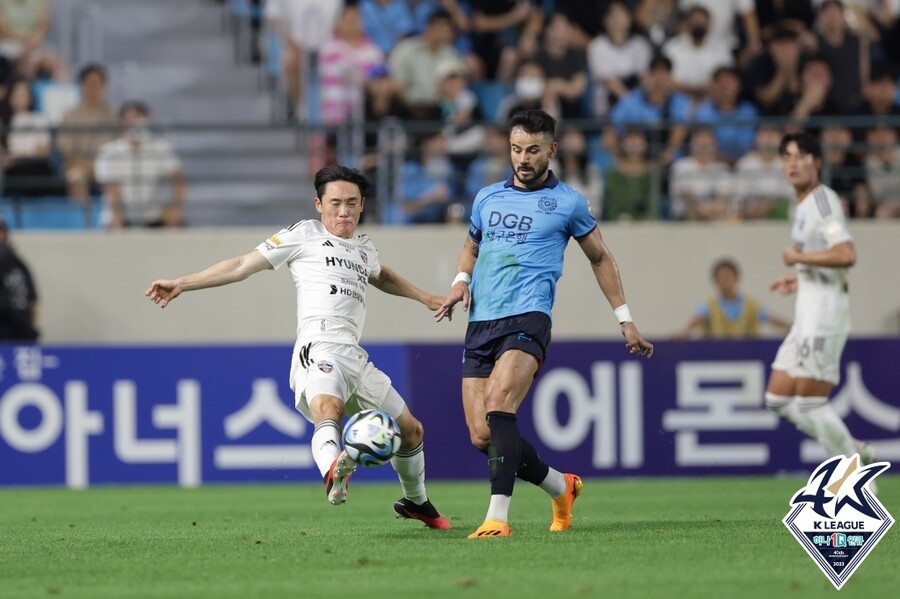 ▲ 울산 현대가 대구FC와 0-0으로 비겼다.  ⓒ한국프로축구연맹